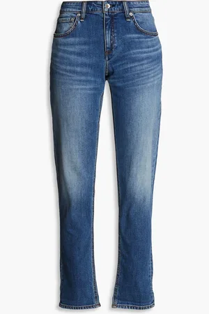 RAG&BONE Dre Boyfriend-Jeans mit schmalem Bein in ausgewaschener Optik - Blau - 23