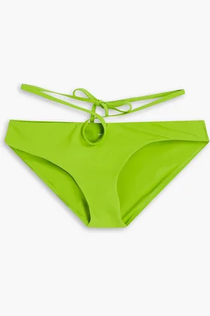 CHRISTOPHER ESBER Looped Tie tief sitzendes Bikini-Höschen mit Cut-outs - Grün - UK 4