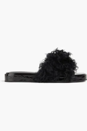 By Far Pantoletten aus Shearling - - EU 35