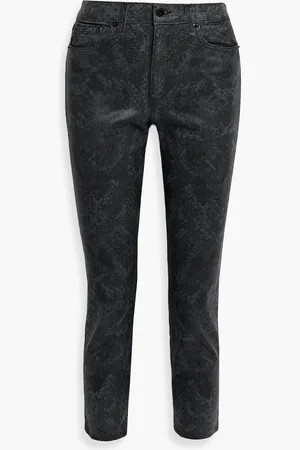 RAG&BONE Nina hoch sitzende Cropped Jeans mit geradem Bein - Grau - 30
