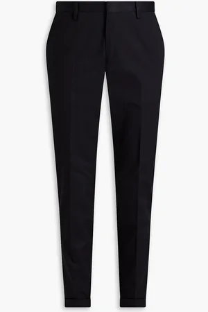 Paul Smith Hose mit schmalem Bein aus Twill aus einer Baumwollmischung - Blau - 36
