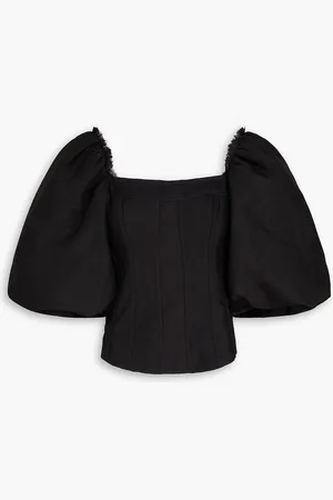 AJE Cecile Oberteil aus Organza mit Fransen - - UK 4
