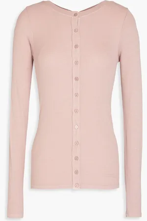 ENZA COSTA Cardigan aus geripptem Jersey - Pink - XS