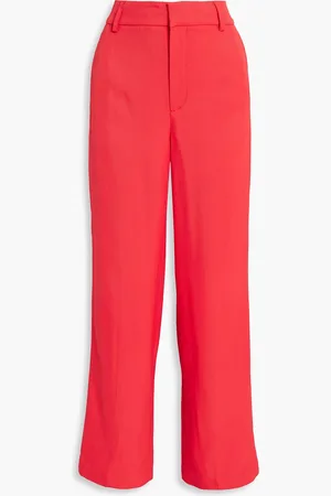 CO Hose mit geradem Bein aus Twill - Rot - US 2