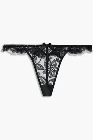 Agent Provocateur Krystabell halbhoher String aus schnurgebundener Spitze - - 1