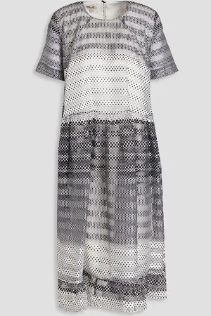 Baum und Pferdgarten Aria gerafftes Midikleid aus Organza mit Polka-Dots - - DE 36