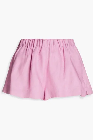 Bondi Born Aruba Shorts aus Leinen - Pink - XL