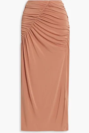 A.L.C. Dawnson geraffter Midirock aus Jersey - Pink - S