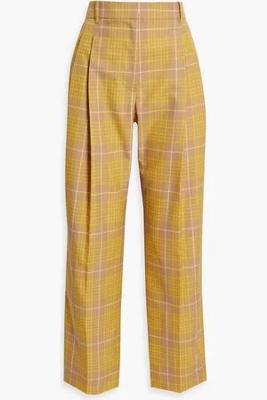 3.1 Phillip Lim Hose mit geradem Bein aus Twill mit Karomuster - - US 4