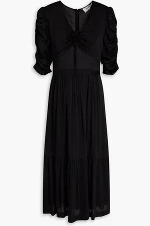 Bash Midikleid aus Krepon mit Raffungen - - 0