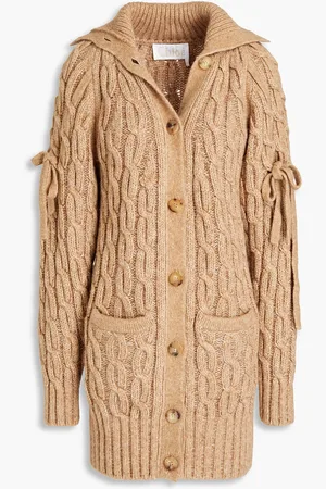 Chloé Cardigan mit Zopfstrickmuster - Neutral - M/L