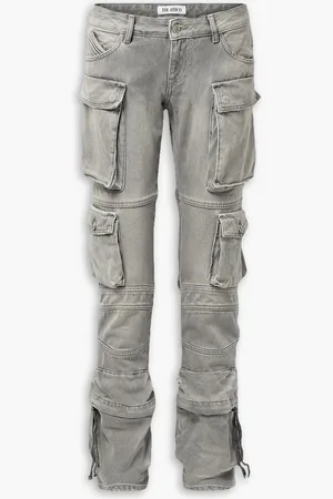The Attico Essie tief sitzende Jeans mit geradem Bein in Distressed-Optik - - 28