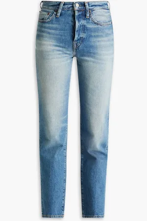 Acne Studios Hoch sitzende Jeans mit geradem Bein - Blau - 24W-32L