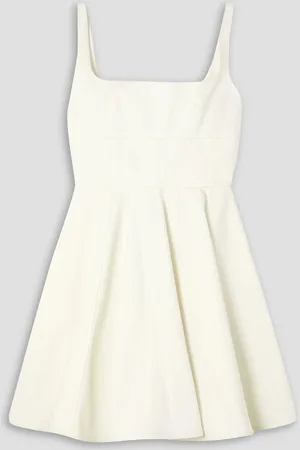 EMILIA WICKSTEAD Mini Mona Minikleid aus Webstoff - Weiß - UK 14