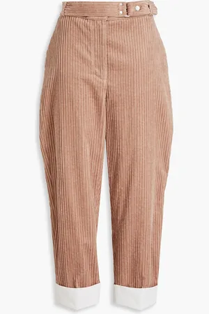 3.1 Phillip Lim Cropped Karottenhose aus Baumwollcord - - US 2