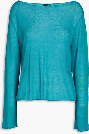 James Perse Pullover aus einer Leinenmischung - Blau - 0