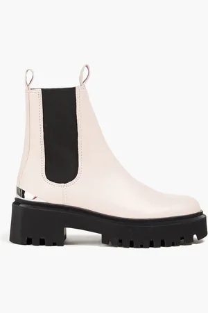 Maje Chelsea-Boots aus Leder - Pink - EU 39