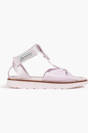 ZIMMERMANN Sandalen aus Ottoman und Ripsband mit Raffung - Lila - EU 41