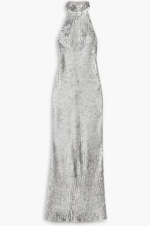 ASHISH Maxikleid aus Georgette mit Pailletten - Metallic - S