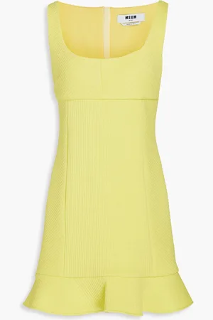 Msgm Ausgestelltes Minikleid aus geripptem Jersey - - IT 40