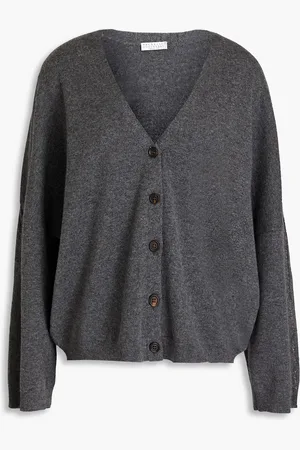 Brunello Cucinelli Melierter Cardigan aus Kaschmir - Grau - M