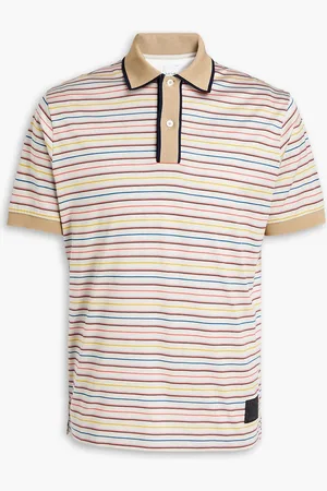 Paul Smith Poloshirt aus Baumwoll-Jersey mit Streifen - Neutral - S
