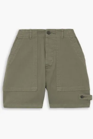 FORTELA Jim Shorts aus Baumwolle mit Fischgratmuster - Grün - 25