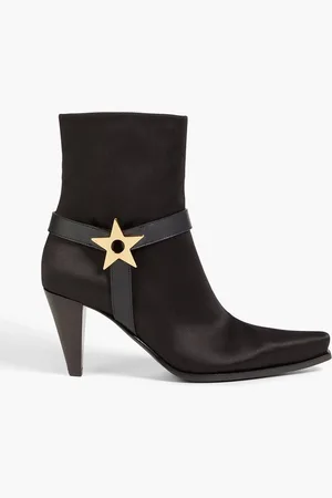 Giuseppe Zanotti Killbill 75 Ankle Boots aus Satin mit Lederbesatz - - EU 37