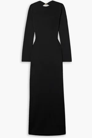GALVAN Vega rückenfreies Maxikleid aus Stretch-Strick mit Verzierungen - - XL