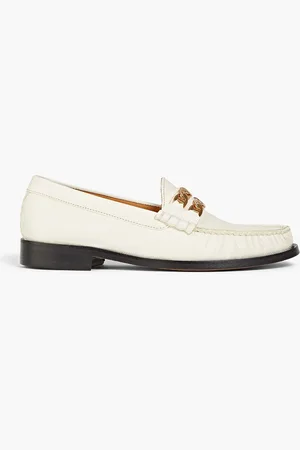 Sandro Loafers aus Leder mit Eidechseneffekt und Verzierung - Weiß - EU 36