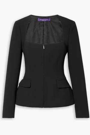 Ralph Lauren Chantria Jacke aus einer Wollmischung mit Schößchen - - US 2