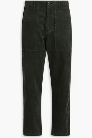ALEX MILL Neil Hose mit geradem Bein aus Baumwollcord - Grün - US 0