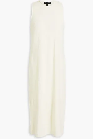 RAG&BONE Lucy Midikleid aus Baumwoll-Tweed - Weiß - L