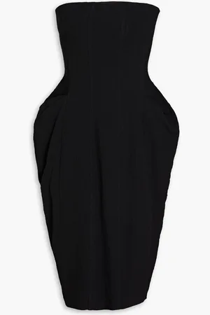 BITE Trägerloses Kleid aus Crêpe mit Falten - - UK 10