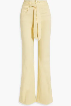 VERONICA BEARD Rosanna hoch sitzende Bootcut-Jeans mit Gürtel - Gelb - 29