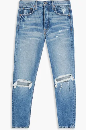 GRLFRND I Put A Spell On You hoch sitzende Skinny Jeans in Distressed-Optik - Blau - 26