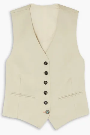 FORTELA Demi Weste aus Twill aus einer Baumwoll-Leinenmischung - Neutral - IT 38