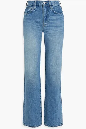 Frame Le Jane hoch sitzende Jeans mit geradem Bein - Blau - 32