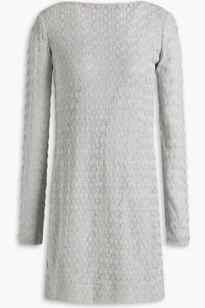Missoni Mini-Strickkleid in Häkeloptik mit Metallic-Effekt - Metallic - IT 38