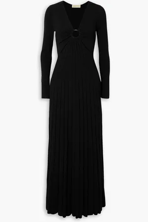 Michael Kors Maxikleid aus Rippstrick mit Cut-outs und Verzierung - - XS