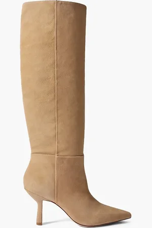 Porte & Paire Kniehohe Stiefel aus Veloursleder - Neutral - EU 41