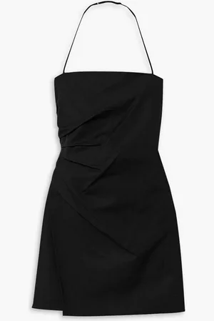 A.L.C. Charlie Neckholder-Minikleid aus Stretch-Baumwolle mit Raffungen - - US 6