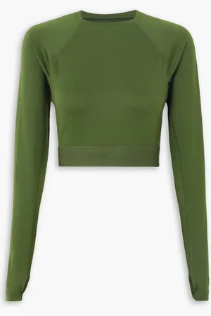 Ralph Lauren RLX verkürztes Oberteil aus Stretch-Material - Grün - L