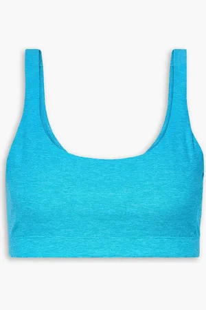 Outdoor Voices Double Time Sport-BH aus Stretch-Material - Blau - XS