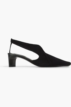Jil Sander Slingback-Pumps aus Stretch-Strick - - EU 40
