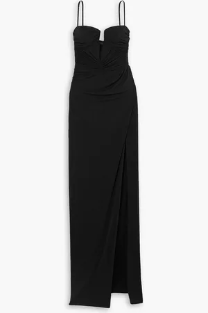 BRANDON MAXWELL Caroline Robe aus Jersey mit Raffungen - - US 2