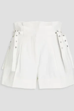 3.1 Phillip Lim Shorts aus einer gehämmerten Baumwoll-Leinenmischung - Weiß - US 0