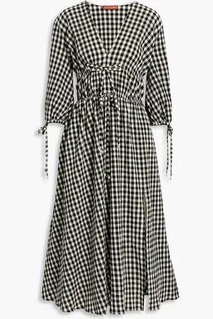 Altuzarra Dorine Midikleid aus Seersucker aus einer Baumwollmischung mit Gingham-Karo - - FR 38