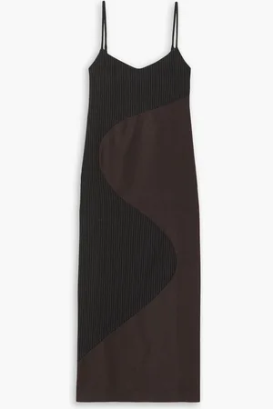 Ahluwalia Femi Wave Midikleid aus Jacquard aus einer Wollmischung mit Nadelstreifen - - UK 6