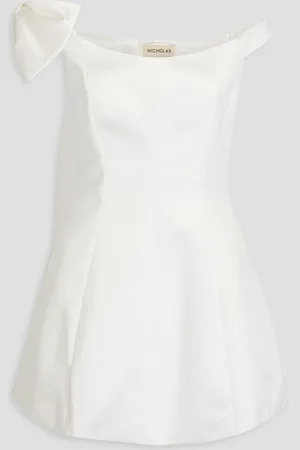 Nicholas Minikleid aus Satin mit Schleife - - US 12